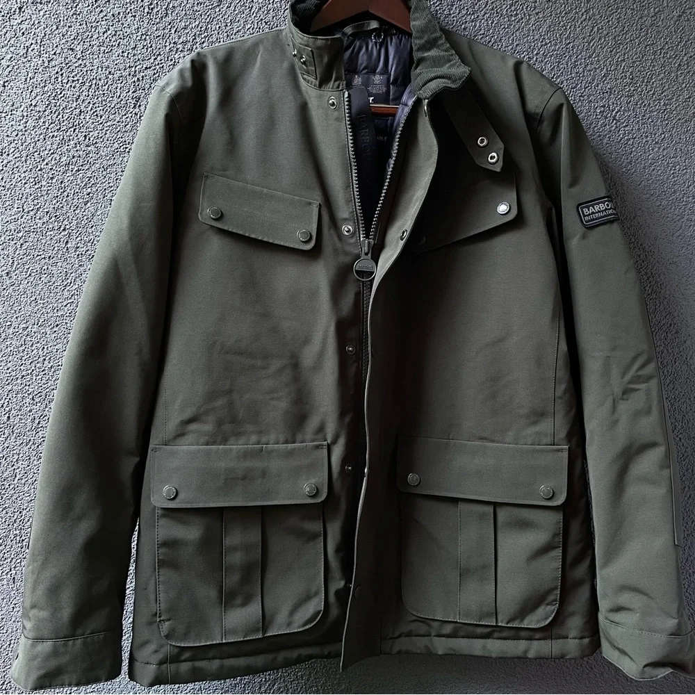Barbour Intl Waterproof Duke Jacket in Sage British Style - Picture 6 of 8